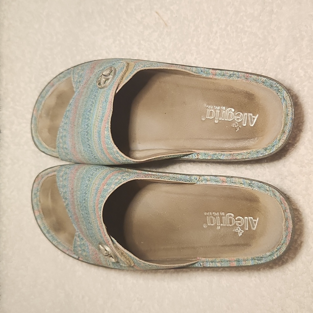 Alegria slip on sandals